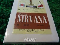 NEW MINT 1994 Nirvana Very Rare Concert Ticket Stub Kurt Cobain / THE BUZZCOKS