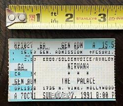 NIRVANA 1991 Ticket Stub Nevermind Kurt Cobain Hole Pixies Soundgarden Sublime