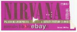 NIRVANA? Concert Ticket Stub 1994 Madrid Spain Kurt Cobain Live Rare