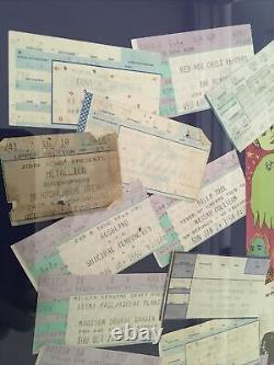 NYC Concert Ticket Stubs Framed- KISS, U2, Stones, Beastie Boys, NIN, Lollapalooza