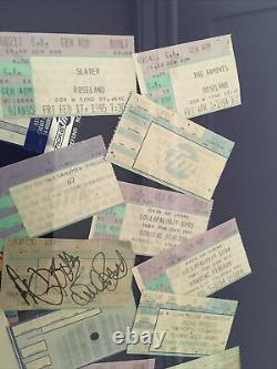 NYC Concert Ticket Stubs Framed- KISS, U2, Stones, Beastie Boys, NIN, Lollapalooza