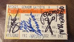 Nashville Pussy Rare Autographed Concert Ticket Stub Columbus, Oh 06/21/2002