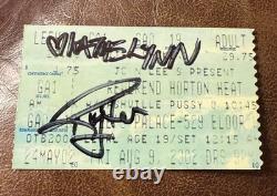 Nashville Pussy Rare Autographed Concert Ticket Stub Toronto, On 08/09/2002