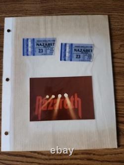 Nazareth pair of original 1981 ticket stubs from Michigan concert + photos