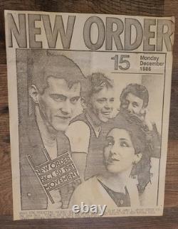 New Order Concert Flyer + Ticket Stub Miami, Dec 15, 1986 James L. Knight