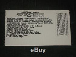Nirvana 1990 Concert Ticket Stub Legends Club Tacoma Washingtonbeyond Rare