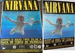 Nirvana 1992 Concert Ticket Stubjuly 2,1992plaza De Torosvalencia Spain