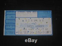 Nirvana 1993 Concert Ticket Stub Salem Armory December 14,1993 Salem Oregon