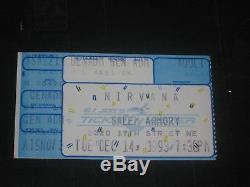 Nirvana 1993 Concert Ticket Stub Salem Armory December 14,1993 Salem Oregon