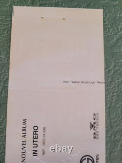 Nirvana 1994 Paris Concert Ticket In Utero Tour Unused