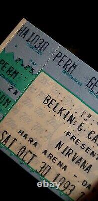 Nirvana Concert Ticket Stub 1993 Dayton, OH 99.7 WDJX Louisville, KY