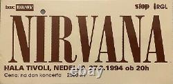 Nirvana Concert Ticket Stub Ljubljana Slovenia 2-27-1994 2nd To Last Show RARE