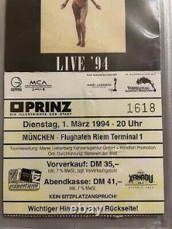 Nirvana Concert Ticket Stub Munich Germany 3-1-1994 Nirvanas Last Show PSA