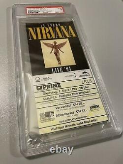 Nirvana Concert Ticket Stub Munich Germany 3-1-1994 Nirvanas Last Show PSA