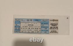 Nirvana Concert Ticket Tempe Arizona 10-23-1991 Full Stub Unused After Gold Rush
