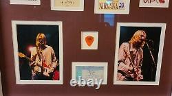 Nirvana Concert used pick by Kurt Cobain plus passes and ticket stub, pictures