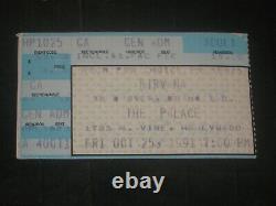 Nirvana & Hole 1991 Concert Ticket Stubthe Palacehollywood10/25/91 Rare