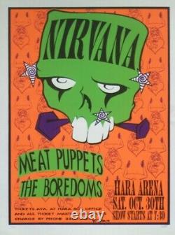 Nirvana OCT 30 1993 Hara Arena Dayton OH Concert Ticket Stub Rare Halloween Show