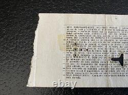 Nirvana Ticket Stub 1994 February 9 Madrid Spain Concert Kurt Cobain Live Rare