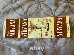 Nirvana Very Rare Concert Ticket Stub 1994 Kurt Cobain GUEST THE BUZZCOKS