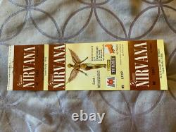 Nirvana Very Rare Concert Ticket Stub 1994 Kurt Cobain GUEST THE BUZZCOKS