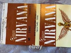 Nirvana Very Rare Concert Ticket Stub 1994 Kurt Cobain GUEST THE BUZZCOKS