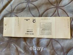 Nirvana Very Rare Concert Ticket Stub 1994 Kurt Cobain GUEST THE BUZZCOKS