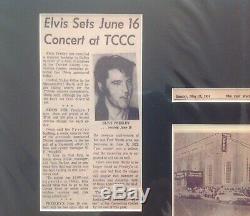 ORIGINAL ELVIS PRESLEY 1974 CONCERT TICKET STUB FORT WORTH, TX. With ARTICLE LOT