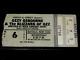 Ozzy Osbourne 1981 Concert Ticket Stub 5/6/1981 With Randy Rhoads Buffalo Rare