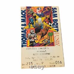 OZZY OSBOURNE LAS VEGAS SAM BOYD STADIUM 1996 Concert Ticket Stub RARE