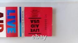 One of a Kind Original LIVE AID Concert Ticket Stub! JFK Stadium 1985