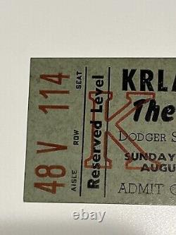 Original 1966 THE BEATLES Dodger Stadium 2nd To Last Concert Ever Ticket Stub
