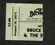 Original 1975 Bruce Springsteen Concert Ticket Stub Bottom Line Born To Run Rare