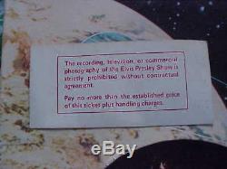 Original 1975 Elvis Red Concert Ticket Stub New Year's Eve Pontiac Silverdrome