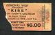 Original 1976 Kiss Concert Ticket Stub El Paso Texas Destroyer Tour