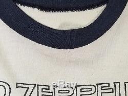 Original 1977 Led Zeppelin Raglan Concert T Shirt With Ticket Stub March 3 Okc