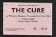 Original 1981 The Cure Concert Ticket Stub Glasgow Uk The Picture Tour Faith