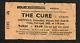 Original 1982 The Cure Concert Ticket Stub Sheffield Uk Pornography Robert Smith