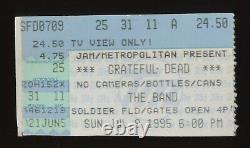 Original 1995 Grateful Dead Concert Ticket Stub Jerry Garcia Final Show Chicago