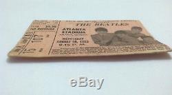 Original Authentic The Beatles Concert Ticket Stub Atlanta Stadium 1965