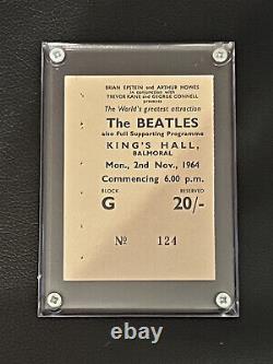 Original Beatles Balmoral (belfast, N. Ireland) Concert Ticket Stub Nov. 1964