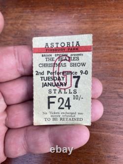 Original Beatles Concert Ticket Stub The Beatles Christmas Show Jan 7 1964 VGC