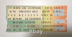 Original Bee Gees Stigwood Concert Ticket Chicago Stadium July 1979