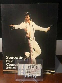 Original Elvis Presley Indianapolis Market Square Last Concert Ticket Stub 1977