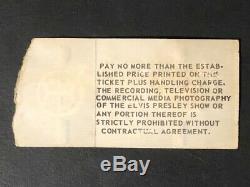 Original Elvis Presley Indianapolis Market Square Last Concert Ticket Stub 1977