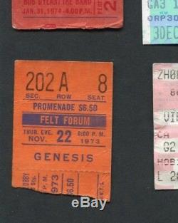 Original Genesis 1973 concert ticket stub Felt Forum Foxtrot Tour RARE Gabriel