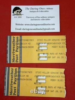 Original Moody Blues Vintage Concert Ticket Stubs Columbia Maryland