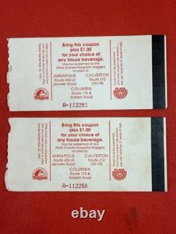 Original Moody Blues Vintage Concert Ticket Stubs Columbia Maryland