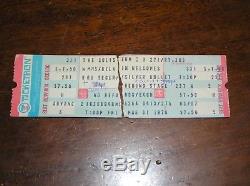 Original & Rare Bob Seger Concert Jersey Stranger in Town 1978 with Ticket Stub