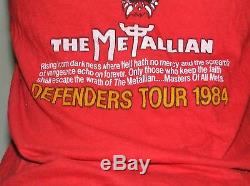 Original & Rare Judas Priest Defenders of Faith Concert Shirt 1984 & Ticket Stub